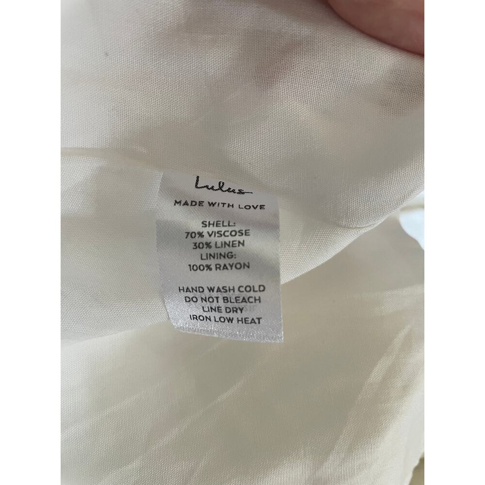 White Ruffle Tie-Back Sundress - Picture 10 of 10